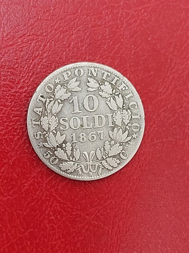 Soldi 1867 pio vaticano - soldi, ix