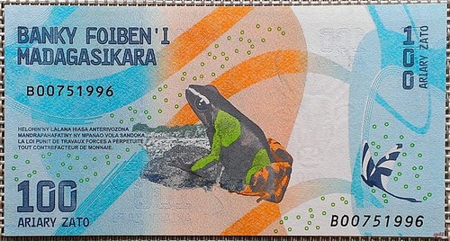Banconota 100 ariary - banconota,