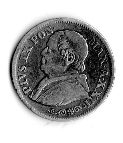 Pontificio 1868 moneta pio - 1868, ,