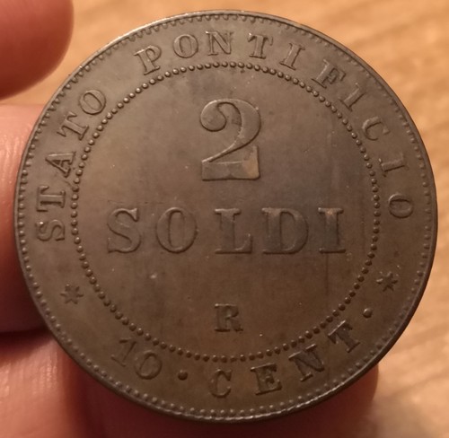 Moneta soldi 1866 stato - moneta, 1866,