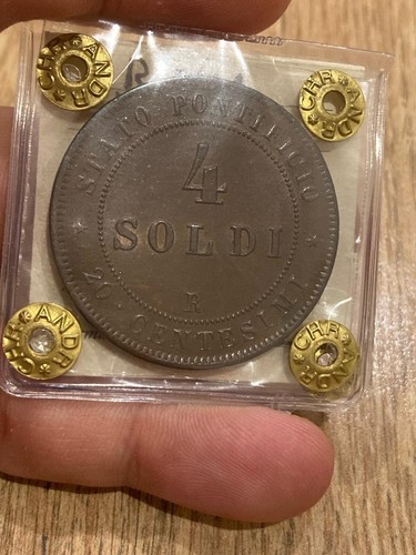 Soldi pio 1868 periziato - 4,