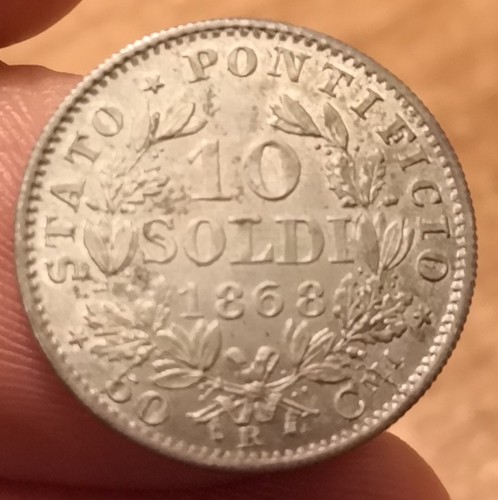 Moneta soldi 1868 stato - moneta, 1868,