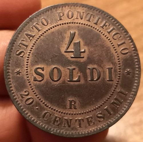 Moneta soldi 1868 - moneta, 4